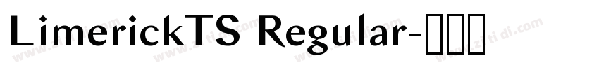 LimerickTS Regular字体转换